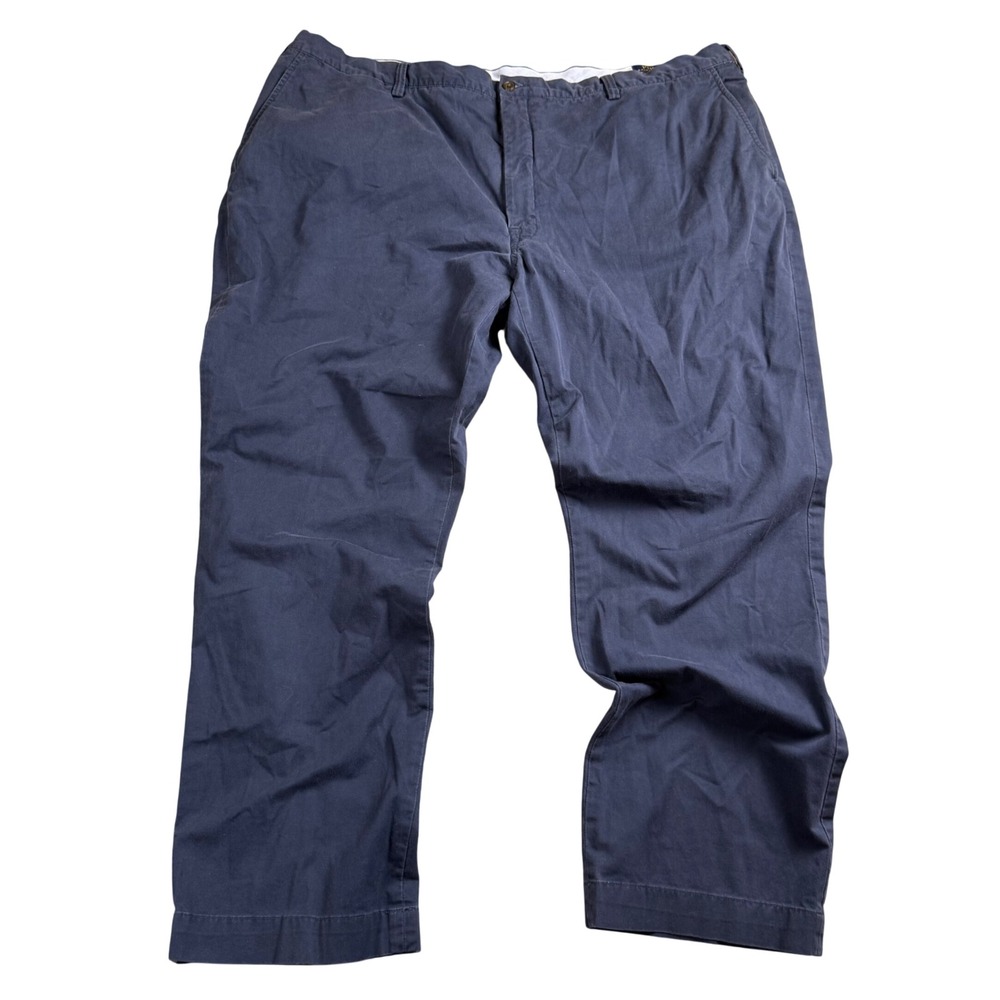 Polo‎ Ralph Lauren Chino Pants Mens Big & Tall 46x31 Blue Stretch Classic Fit